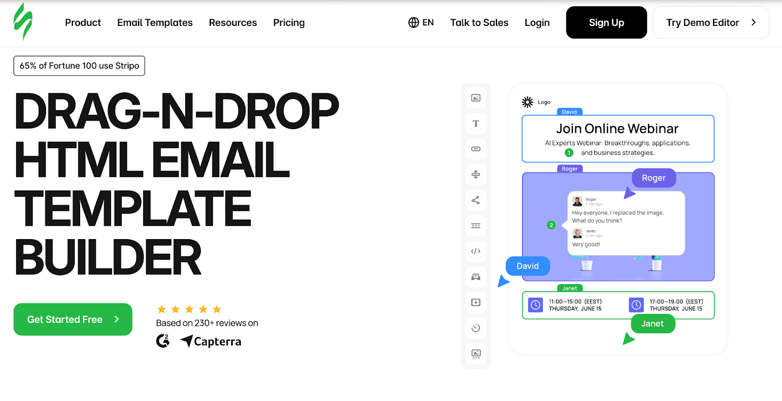 Stripo - an email design platform