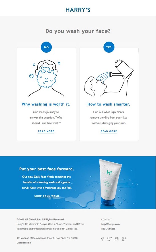 Screenshot of Funny's humorous email