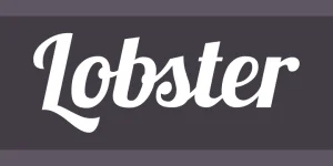 Lobster font sample