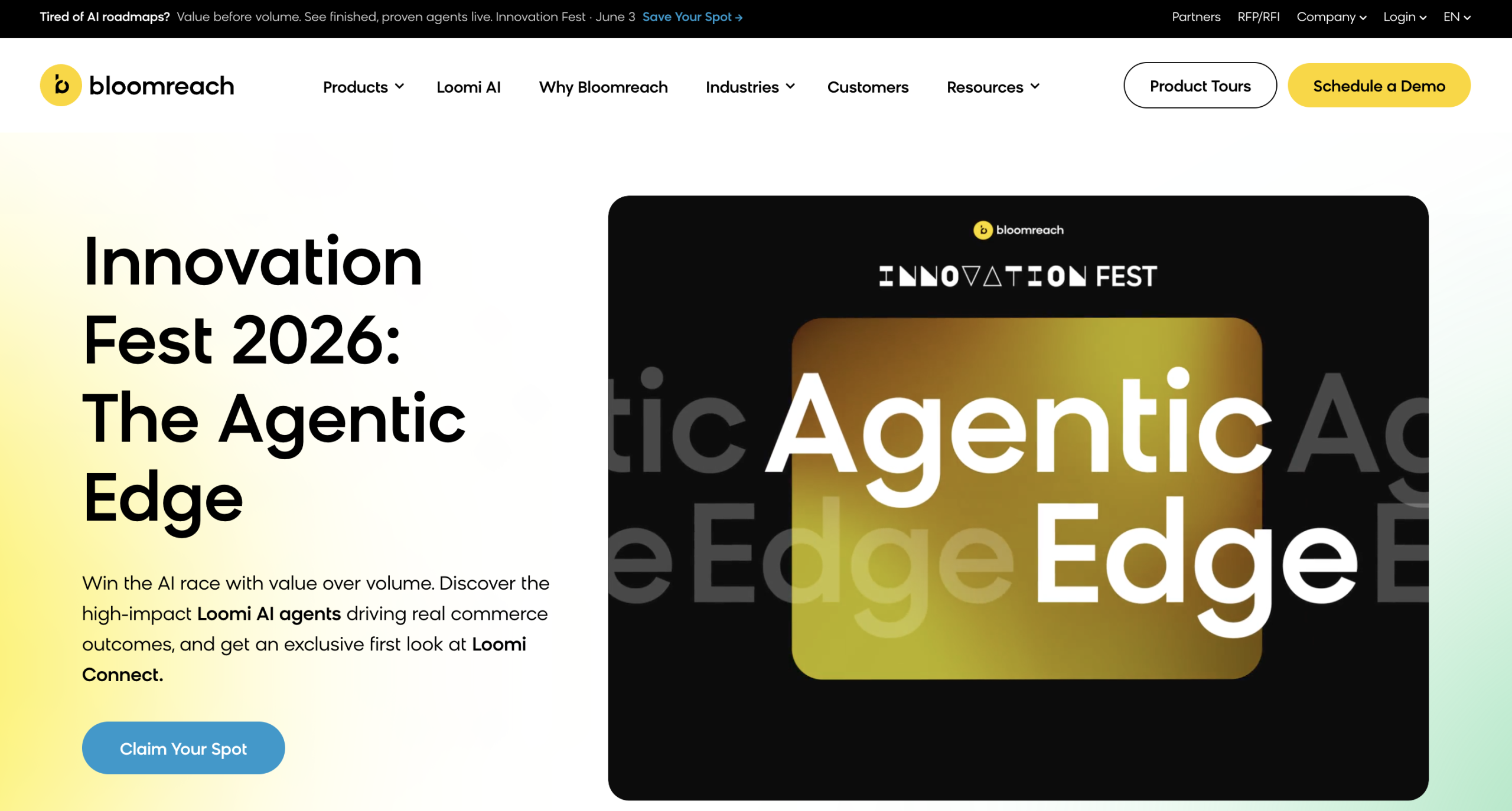 Bloomreach homepage