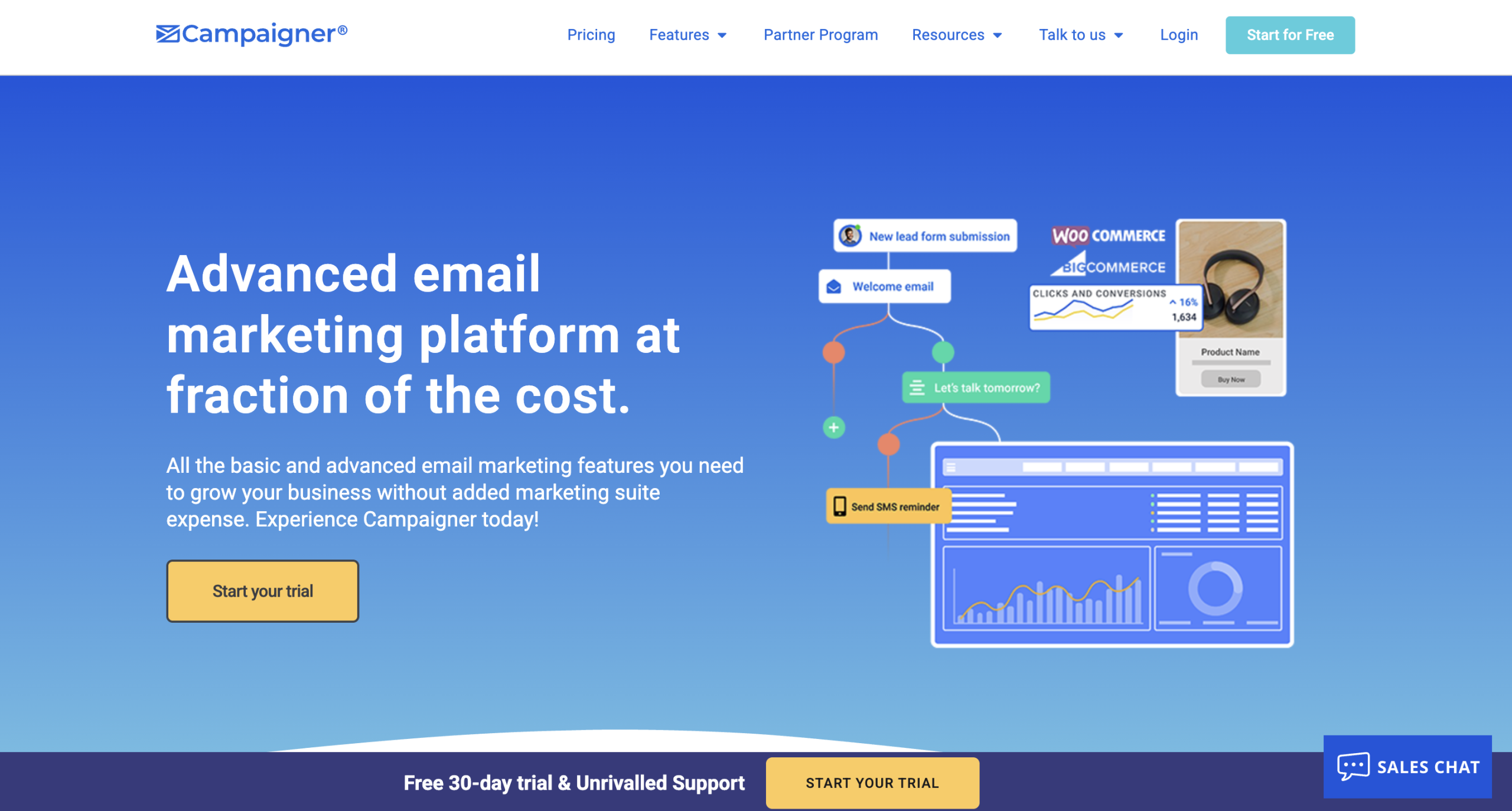 Campaigner homepage