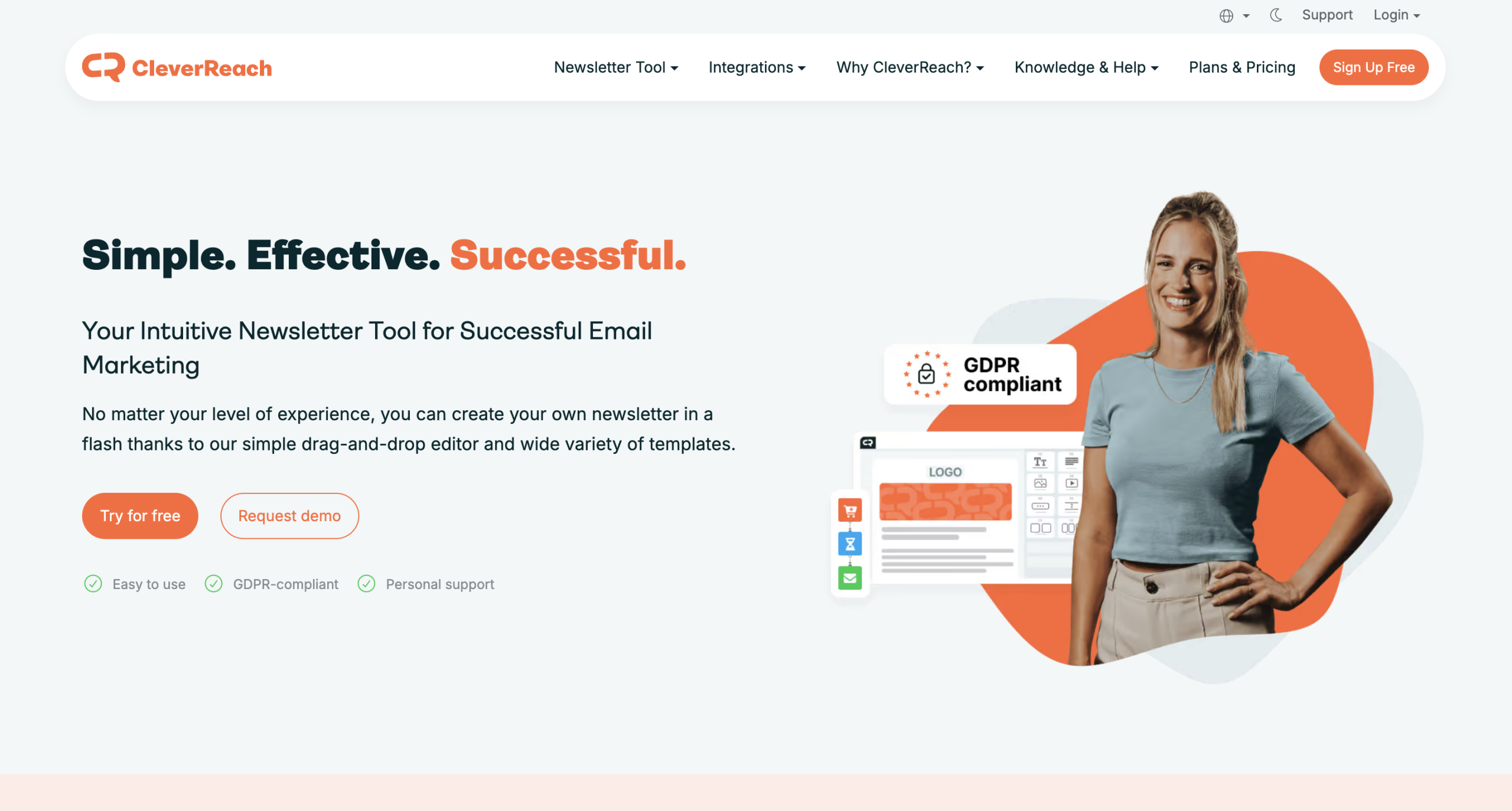Cleverreach homepage