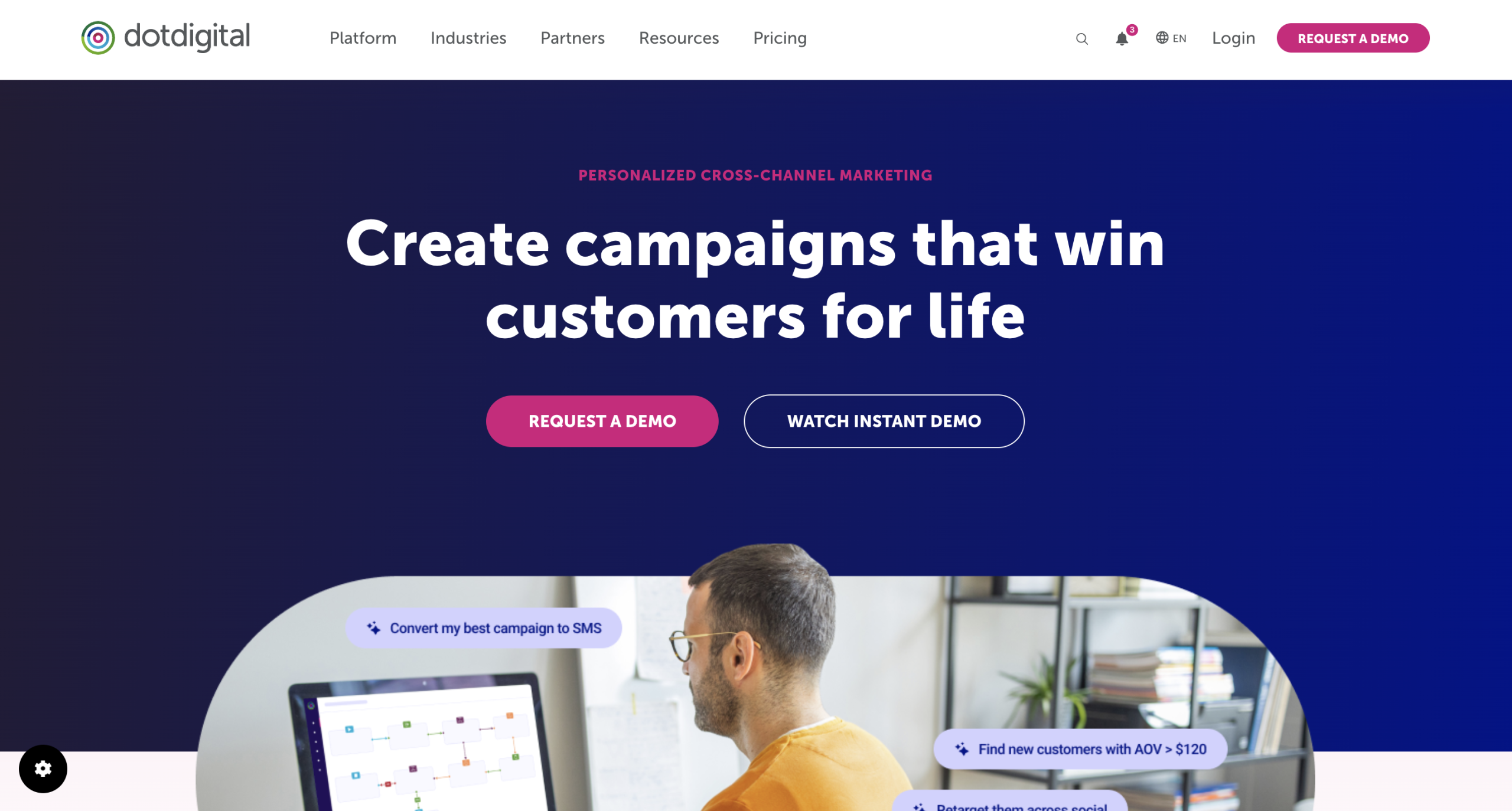 Dotdigital homepage