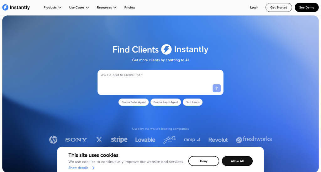 Instantly email warm-up service