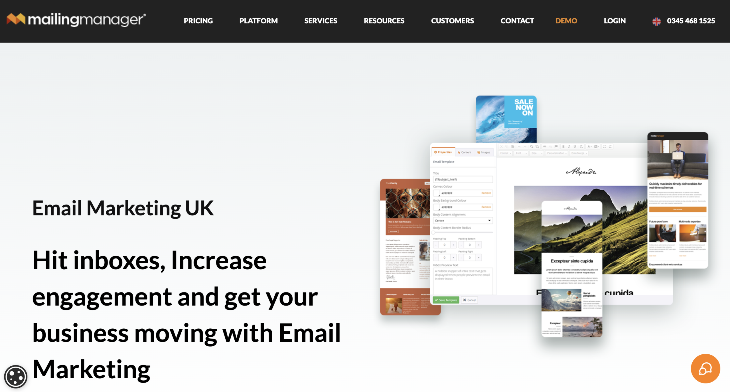 MailingManager homepage