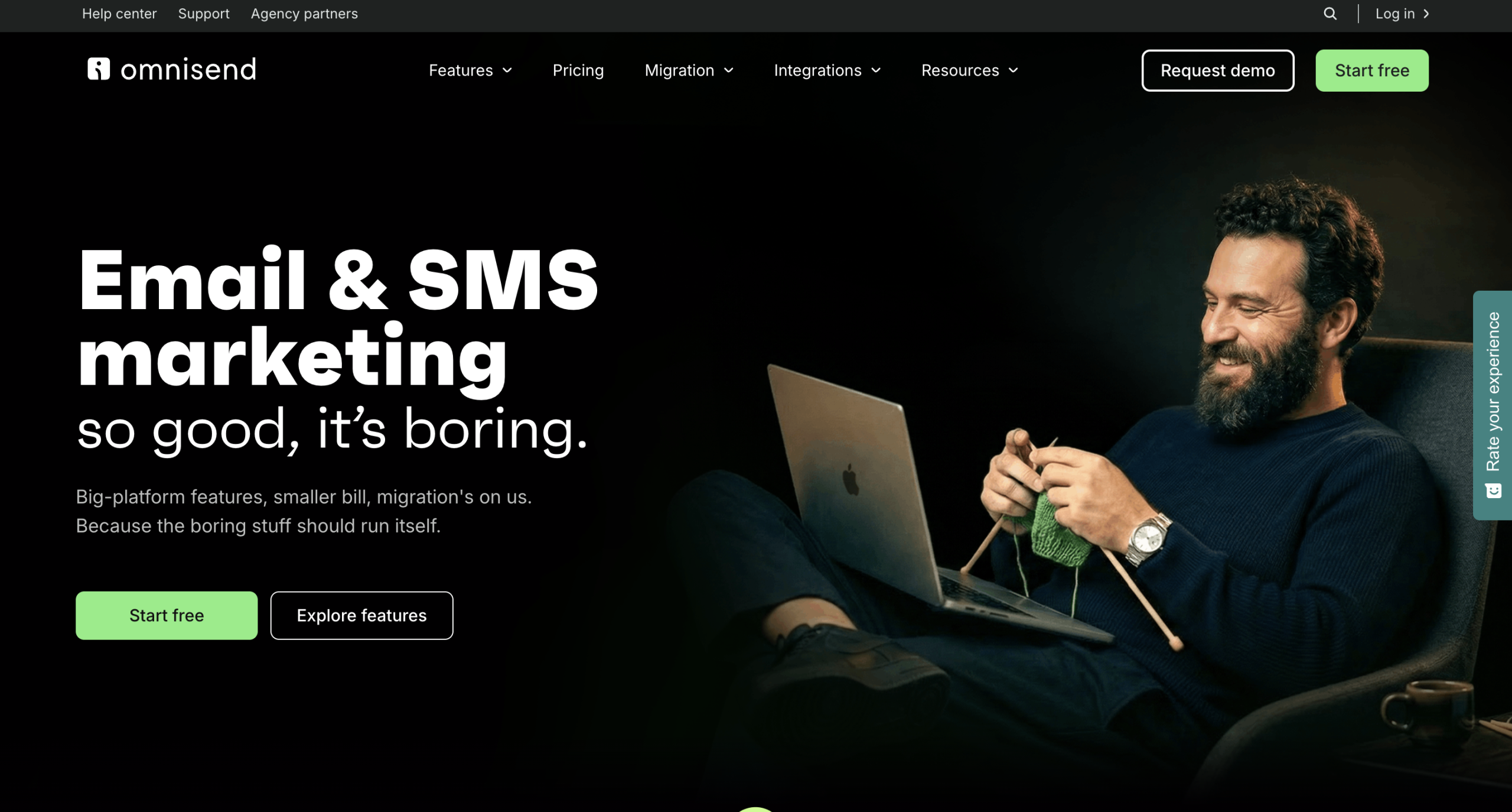 Omnisend homepage