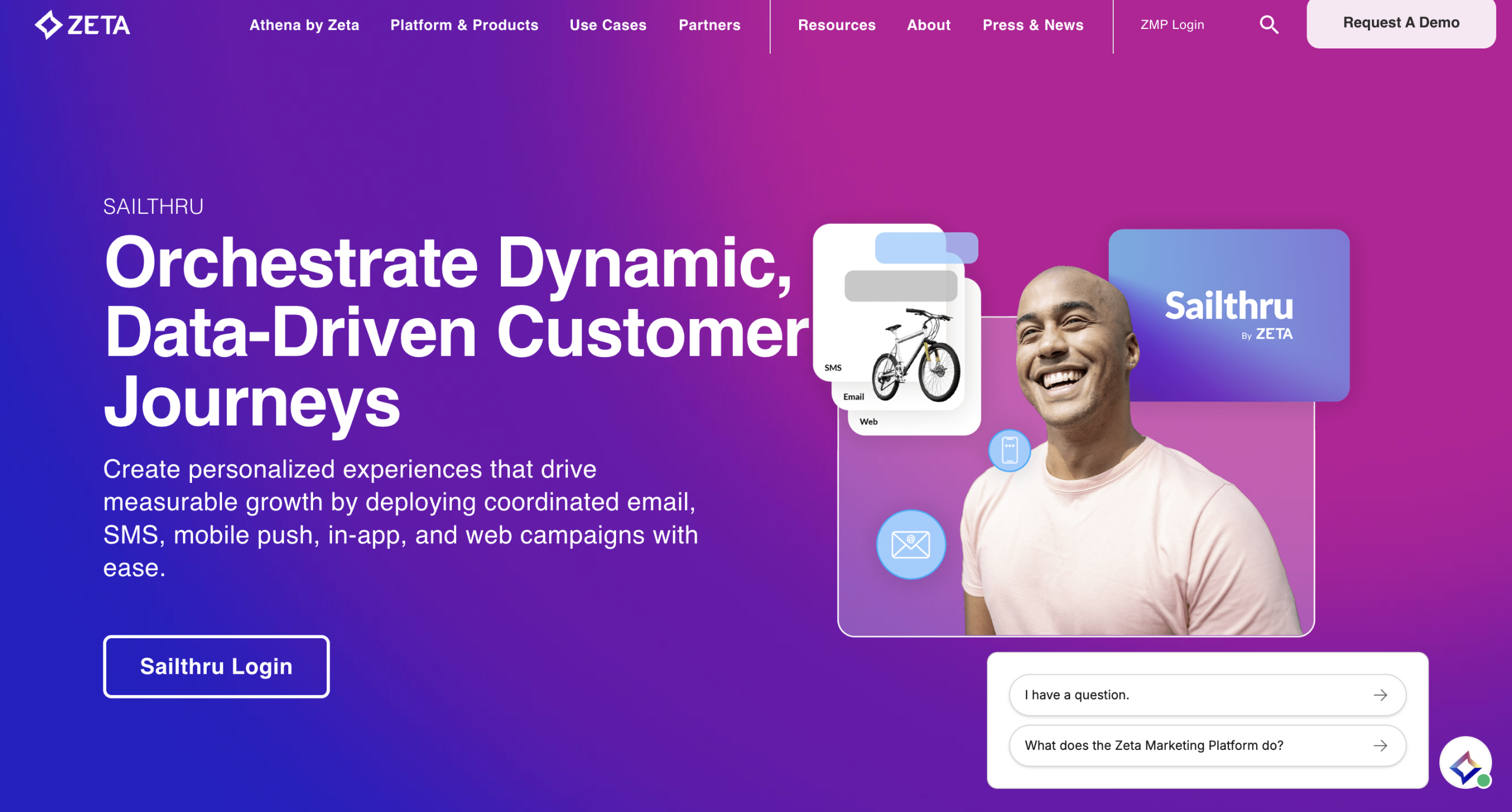 Sailthru homepage