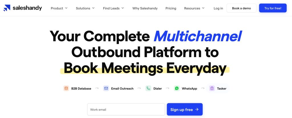 Saleshandy – real mailbox network warm-up platform