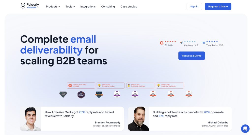 Folderly β blacklist monitoring warm-up platform