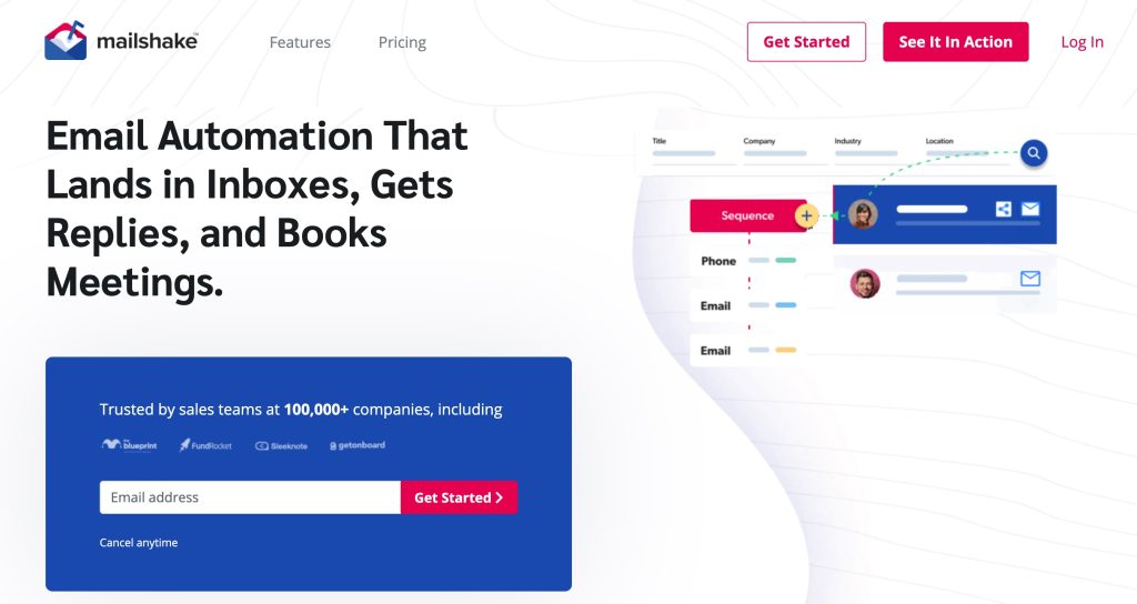 Mailshake — email deliverability score warm-up platform