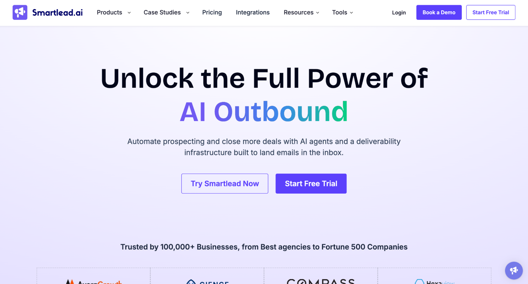 Smartlead integrations β HubSpot, Salesforce, Pipedrive, and Clay connections alongside campaign builder