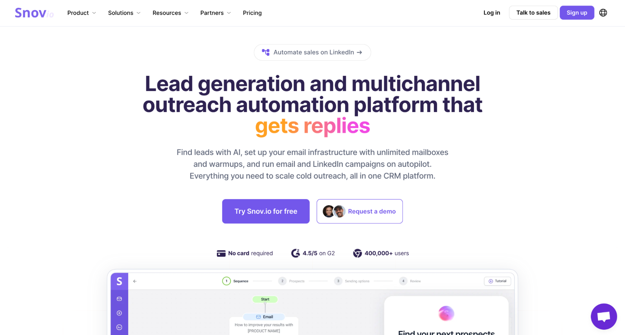 Snov all-in-one stack β warm-up, discovery, verification, LinkedIn automation, and CRM